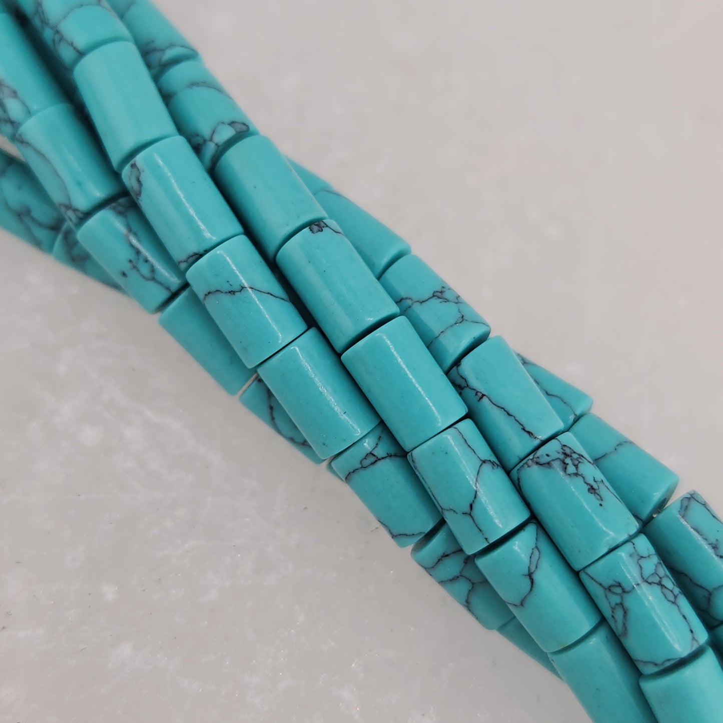 Short Magnesite Tube Beads