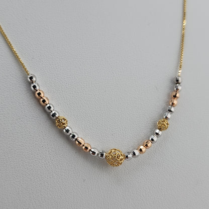 10k Gold Tritone Necklace