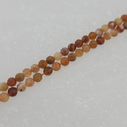 Faceted Mexican Fire Opal Beads