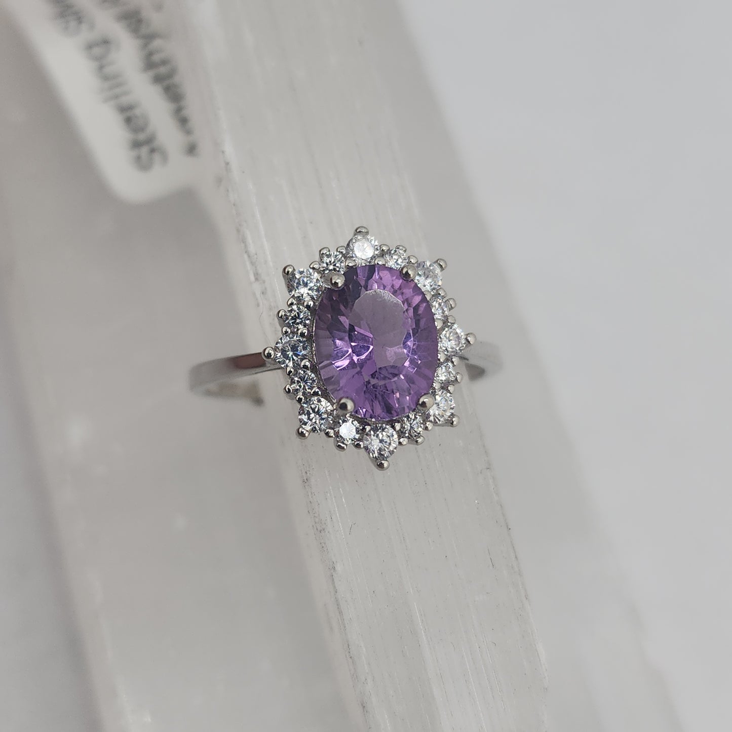 S.S. Amethyst and Zircon Adjustable Rings