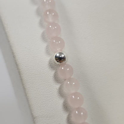 S.S. Rose Quartz Stretch Malas