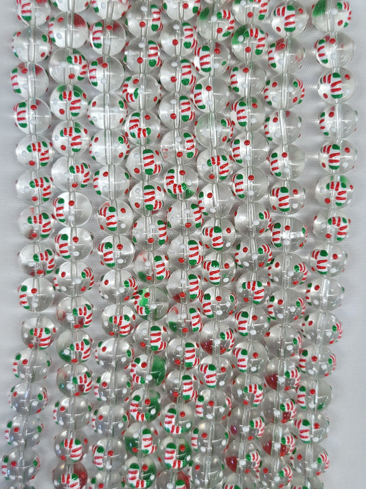 Green Stockings Holiday Beads