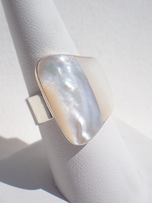 S.S. AAA Grade Mother of Pearl Adjustable Rings