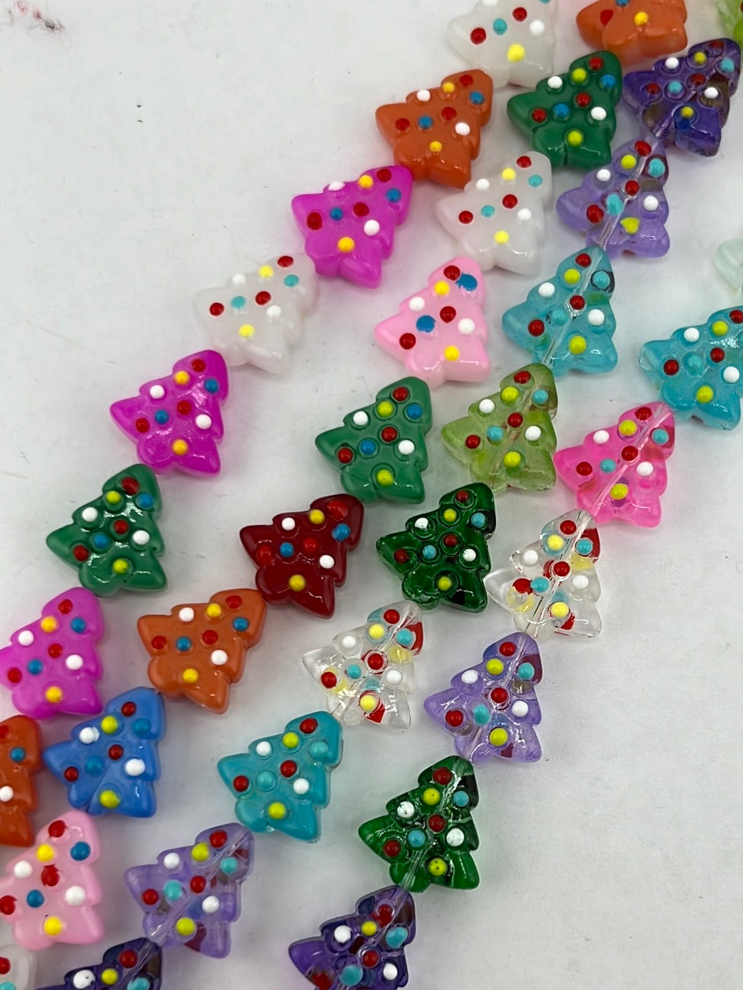 Rainbow Christmas Tree Holiday Beads