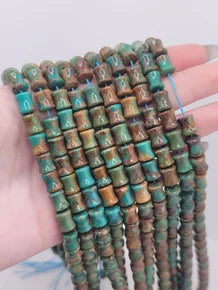 Hourglass Turquoise Beads