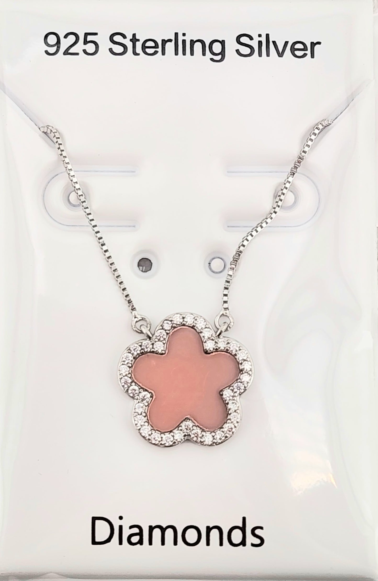 S.S. Assorted Moissanite Flower Necklaces