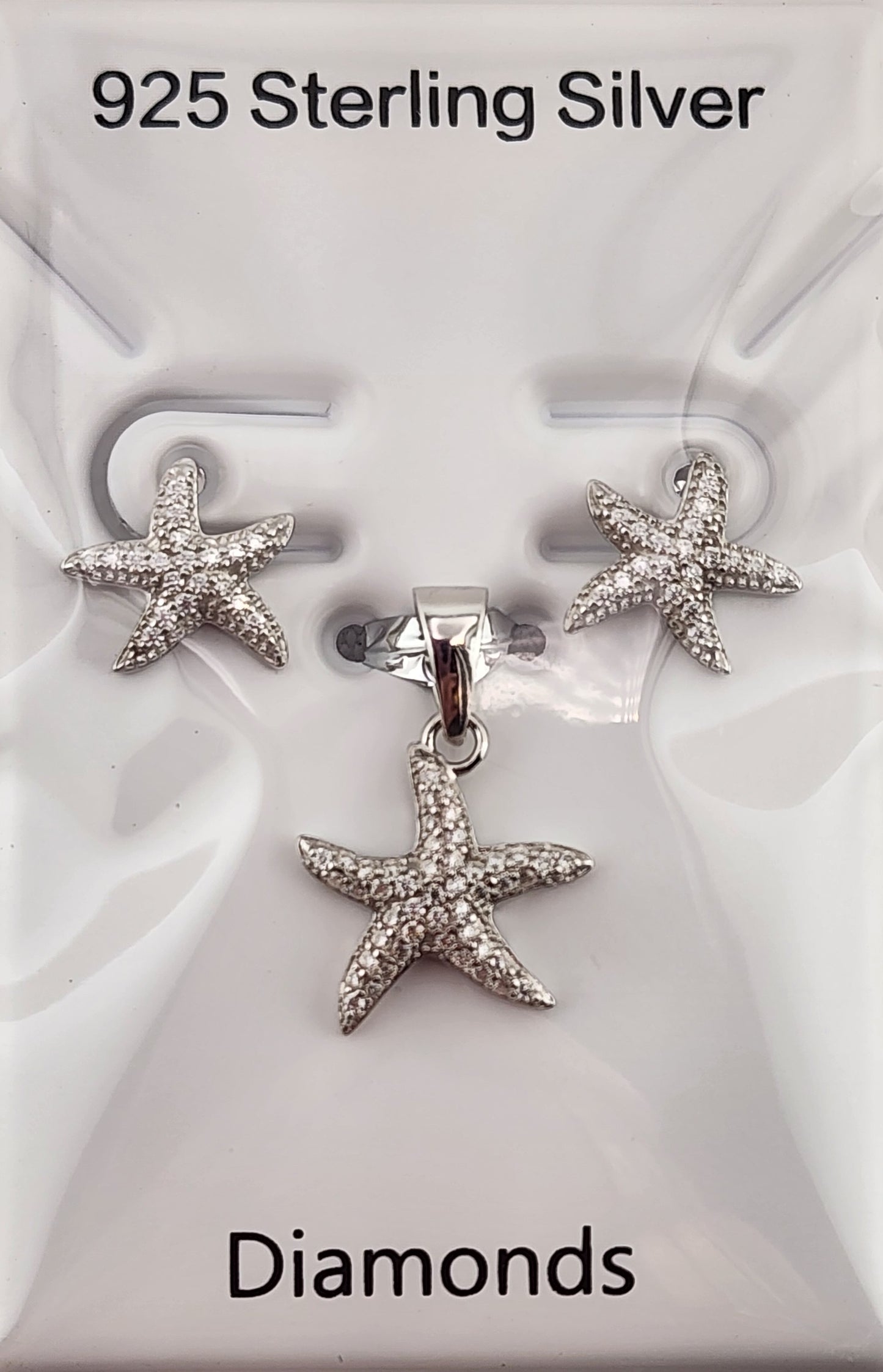 S.S. Moissanite Starfish Jewelry Sets