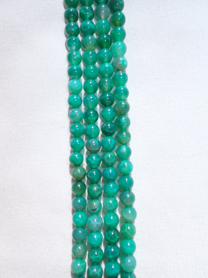 Emerald Fire Agate Beads