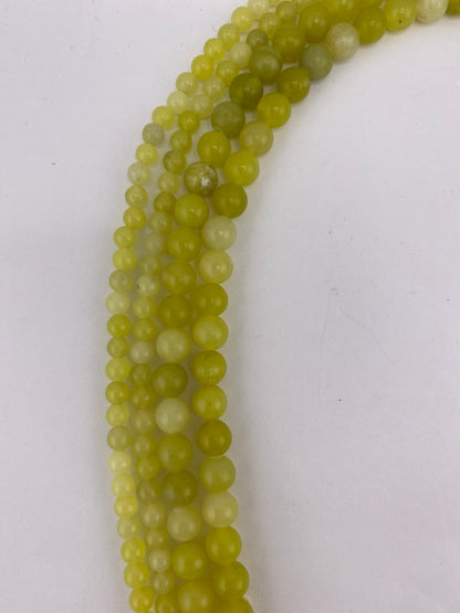 Olive Jade Beads