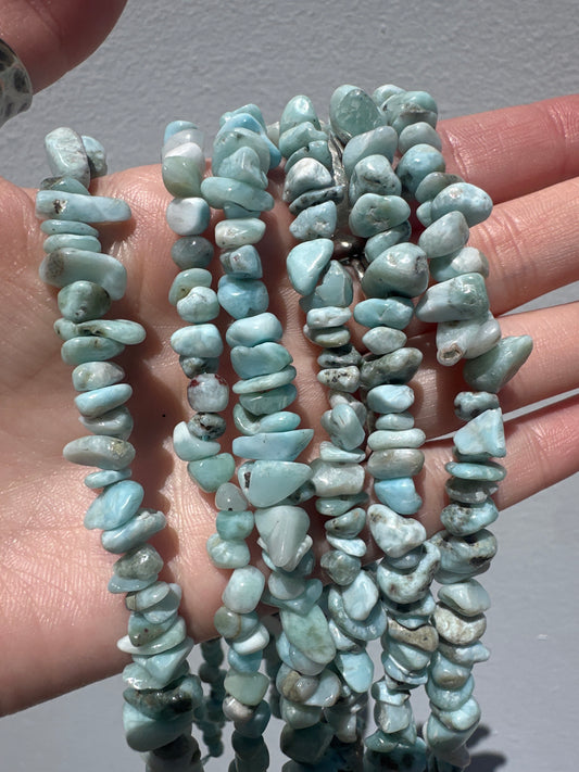 Larimar Chip Beads