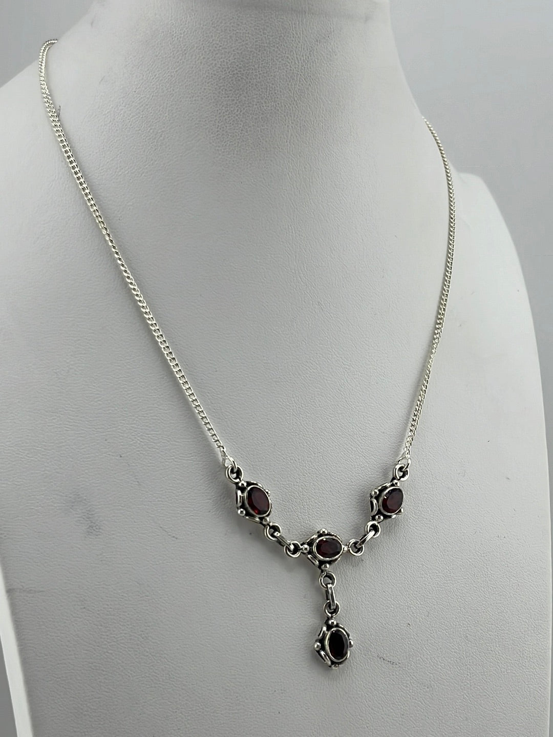 S.S. Faceted Garnet Necklaces