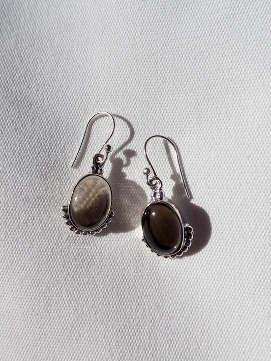 S.S. Smokey Quartz Earrings