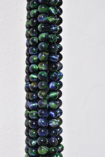 Green and Blue Tiger Eye Beads