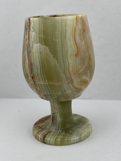 Green Onyx Goblets