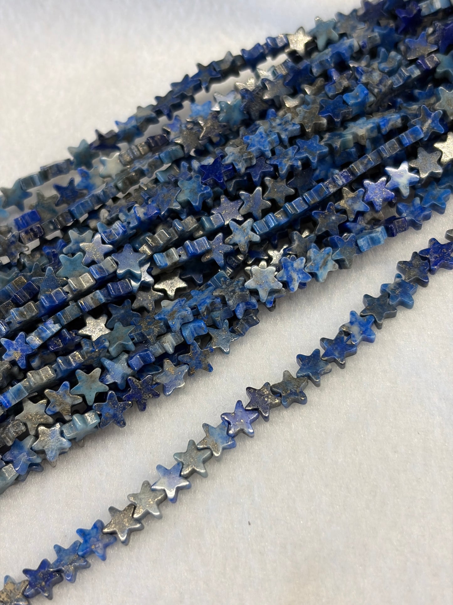 Lapis Lazuli Star Beads