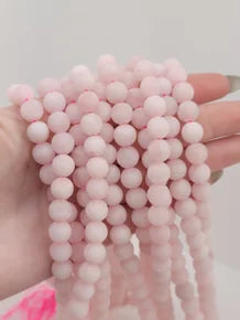 Matte Rose Quartz Beads