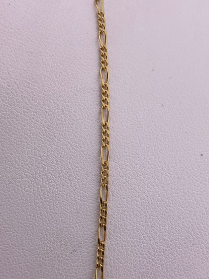 S.S. 14k Gold Plated Figaro Chains