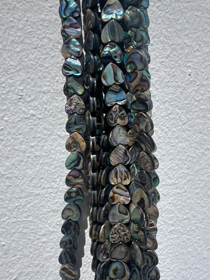 Abalone Heart Beads