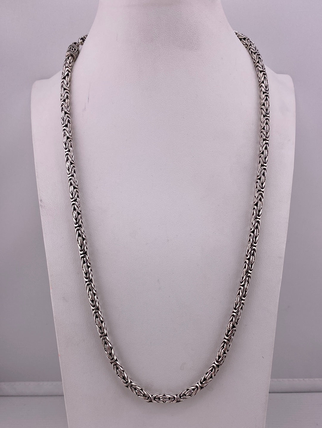 Sterling silver byzantine men's chain available at wholesale and retail prices, only at our crystal shop in San Diego!