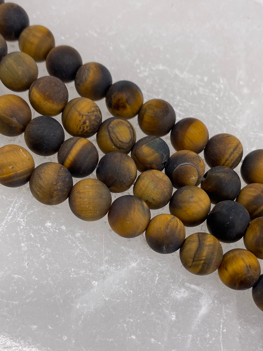 Matte Tiger Eye Beads