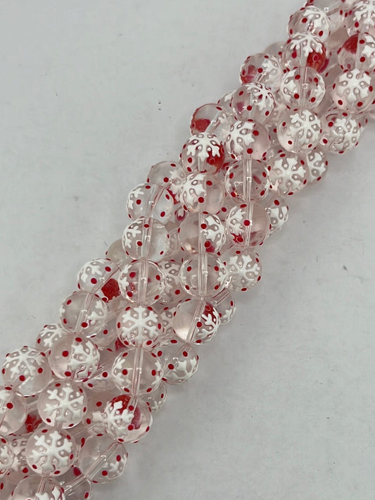 Snowflake Holiday Beads