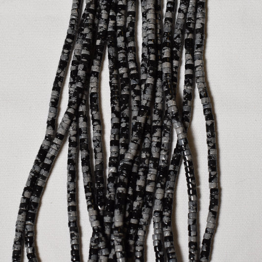 Snowflake Obsidian Heishi Beads