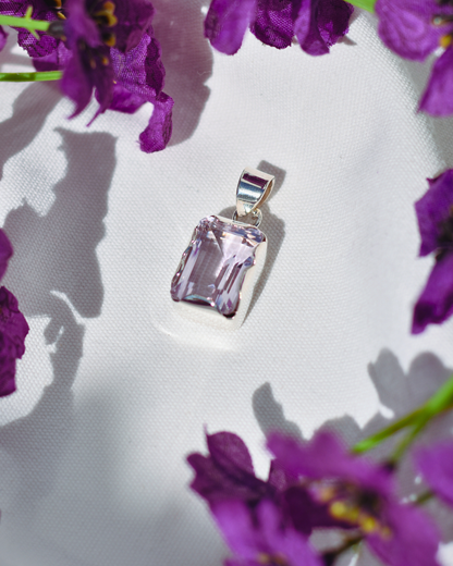 S.S. Rose De France Amethyst Pendants
