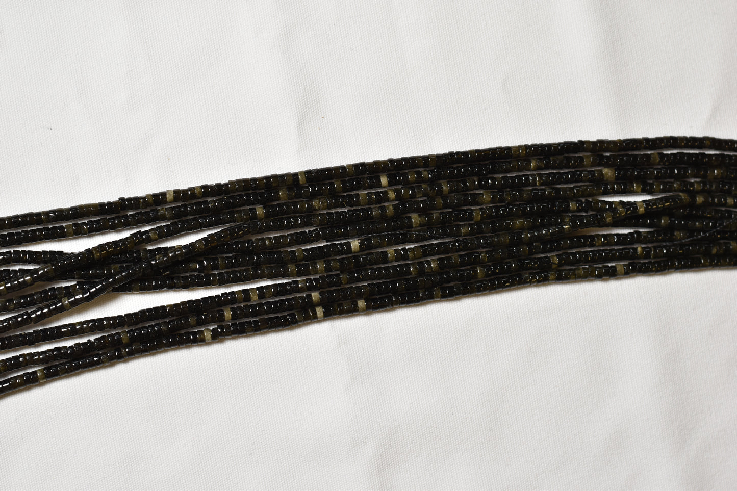 Golden Sheen Obsidian Heishi Beads