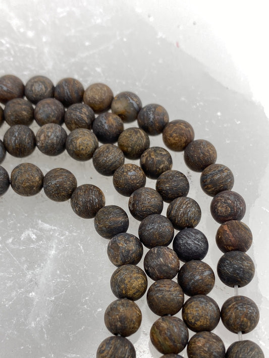 Matte Bronzite Beads