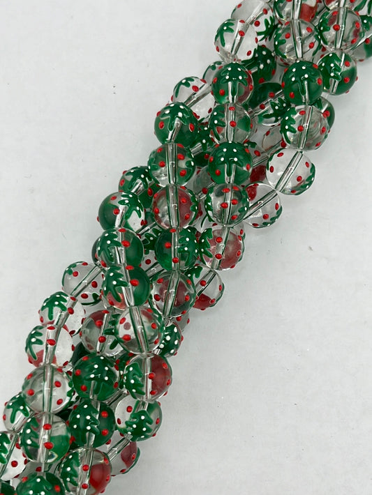 Evergreen Tree Holiday Beads