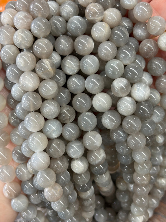 Grey Moonstone Beads