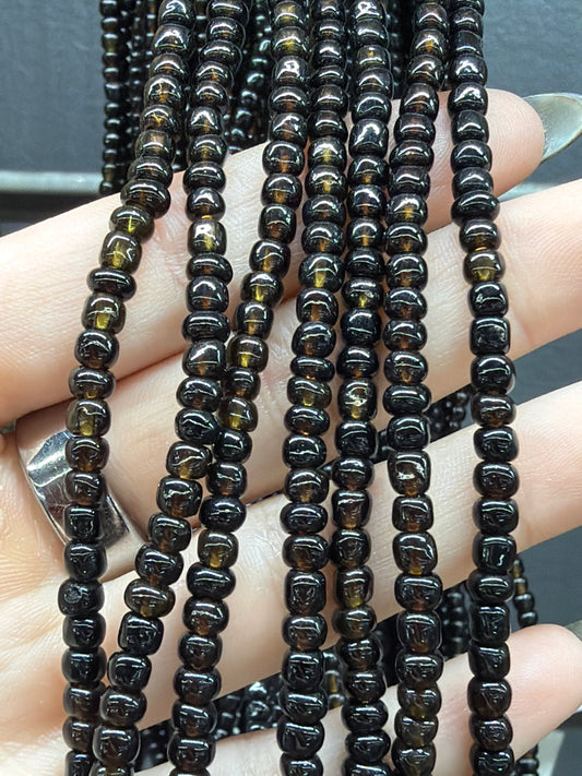 Hickory Brown Glass Seed Beads