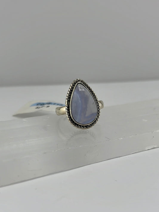 S.S. Blue Lace Agate Rings