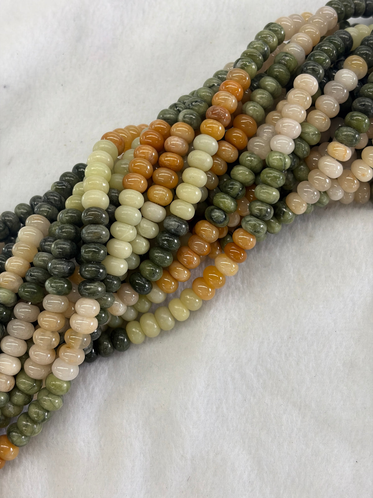 Gradient Earth Tone Rondelle Beads