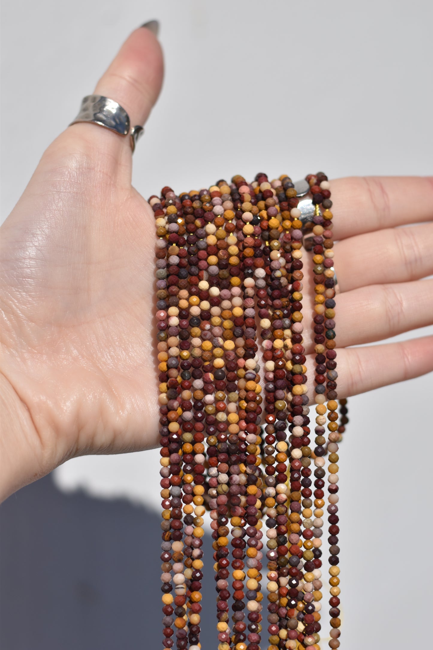 Faceted Mookaite Beads