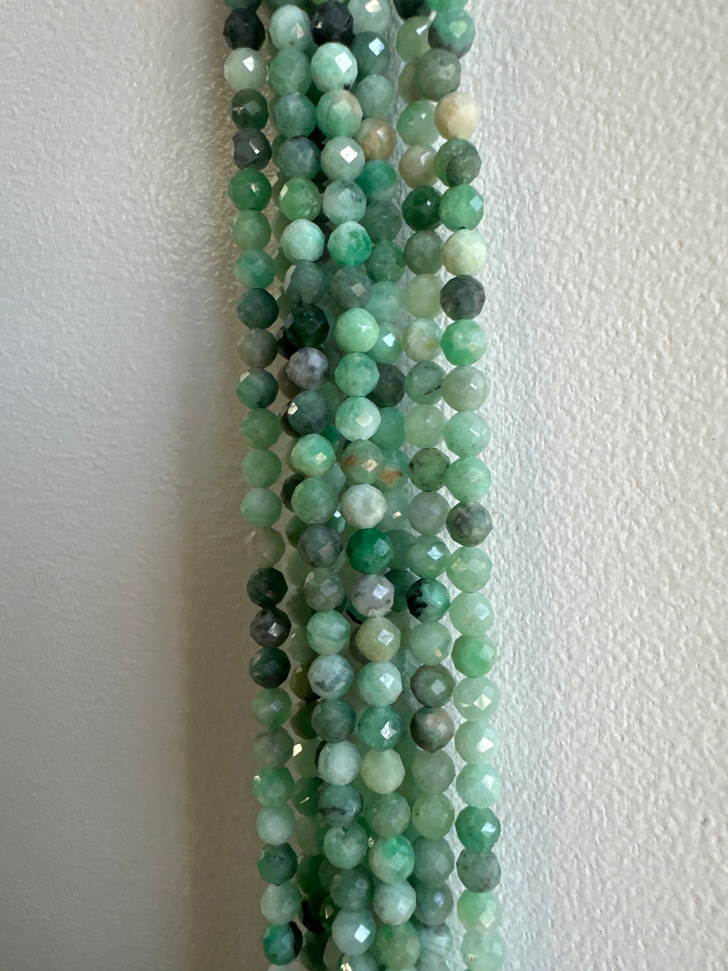 Faceted Emerald Beads