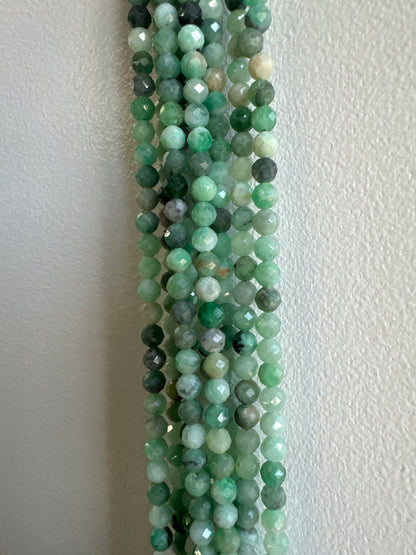 Faceted Emerald Beads