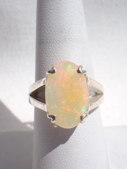 S.S. Faceted Opal Rings