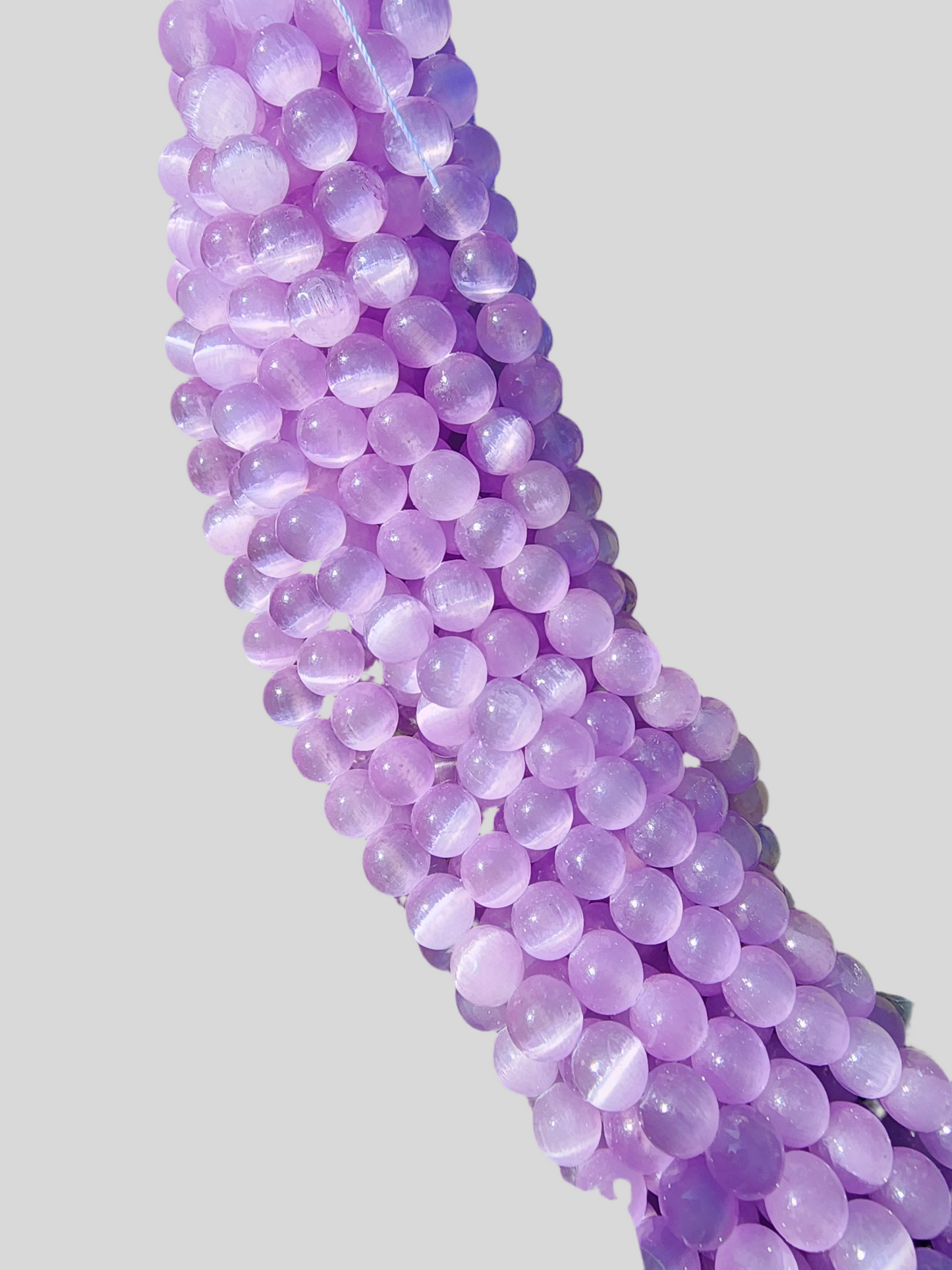 Lavender Selenite Beads