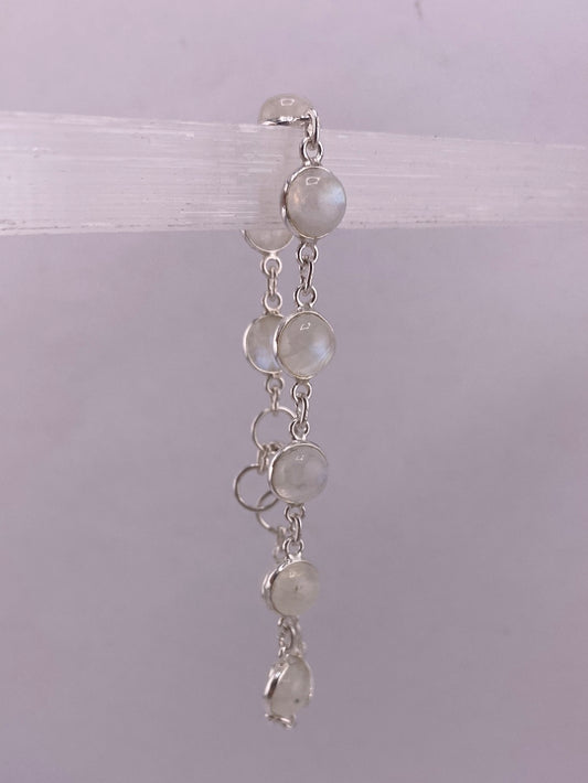 Sterling silver rainbow moonstone bracelet available at wholesale and retail prices, only at our crystal shop in San Diego!