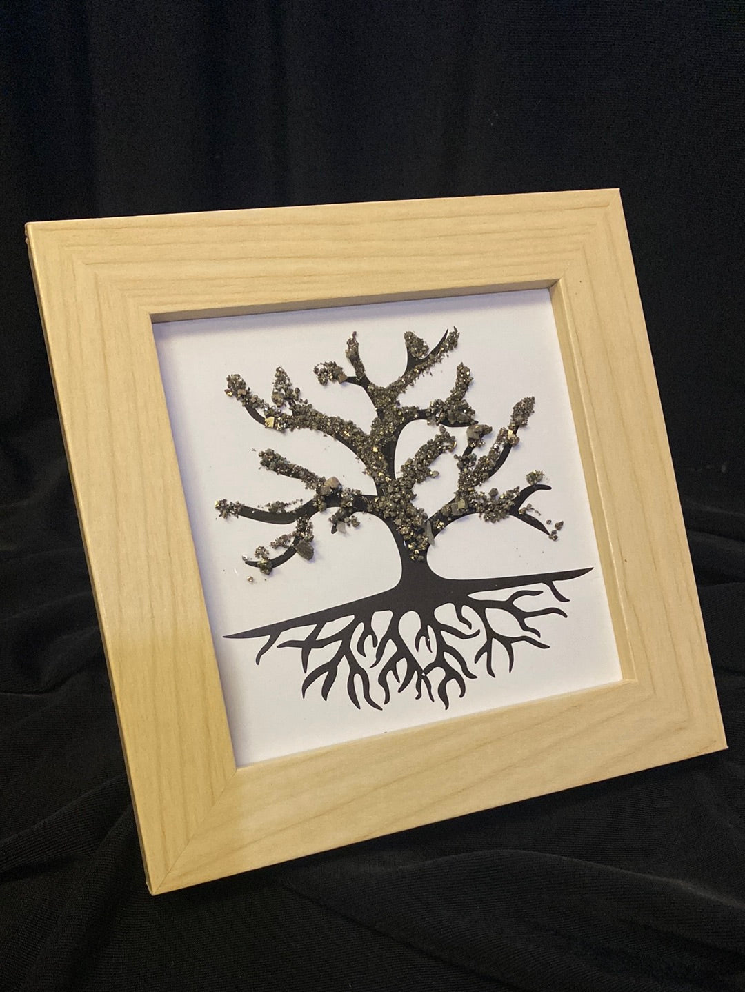 Framed Pyrite Tree of Life