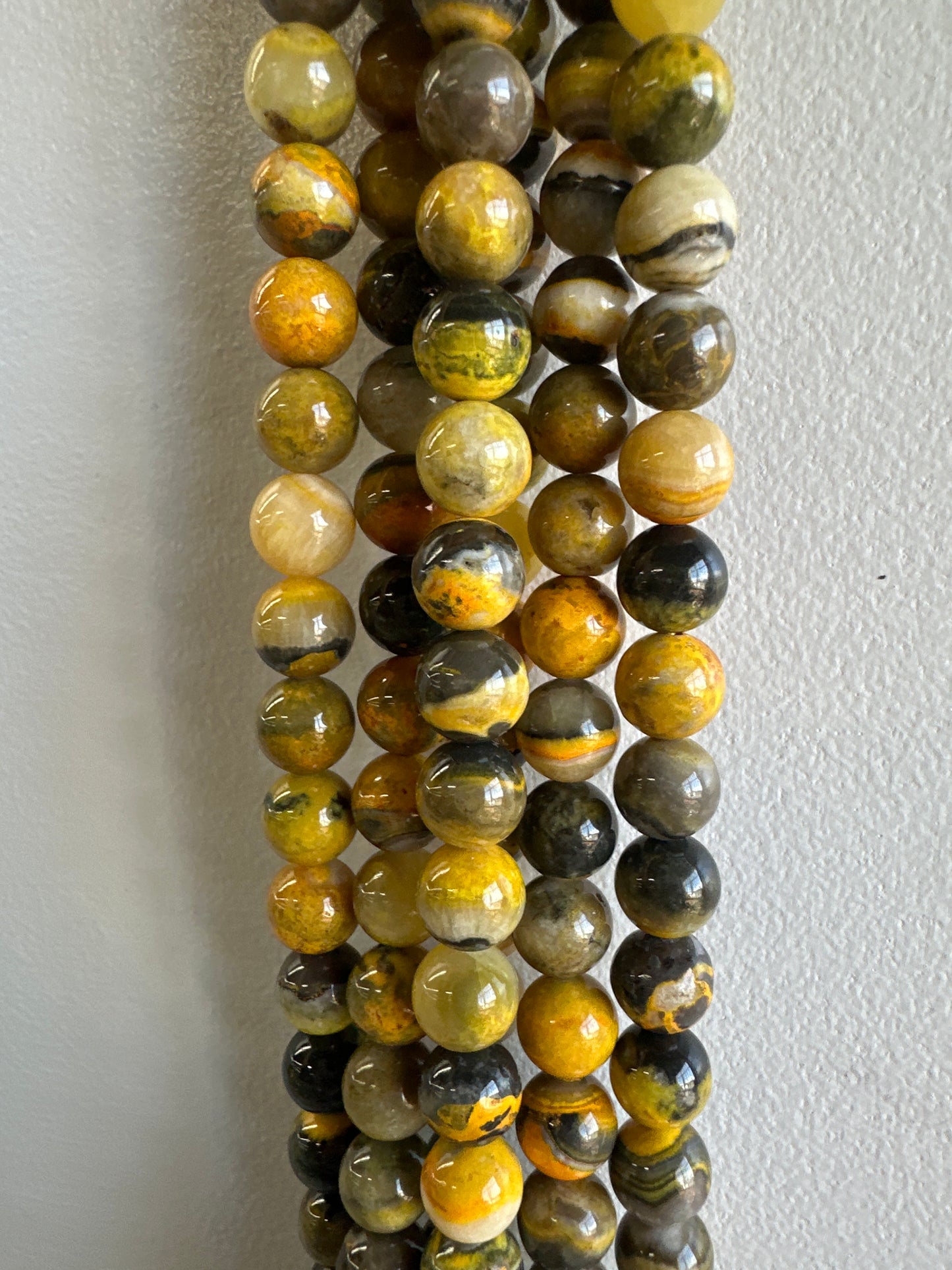 Bumble Bee Jasper Beads