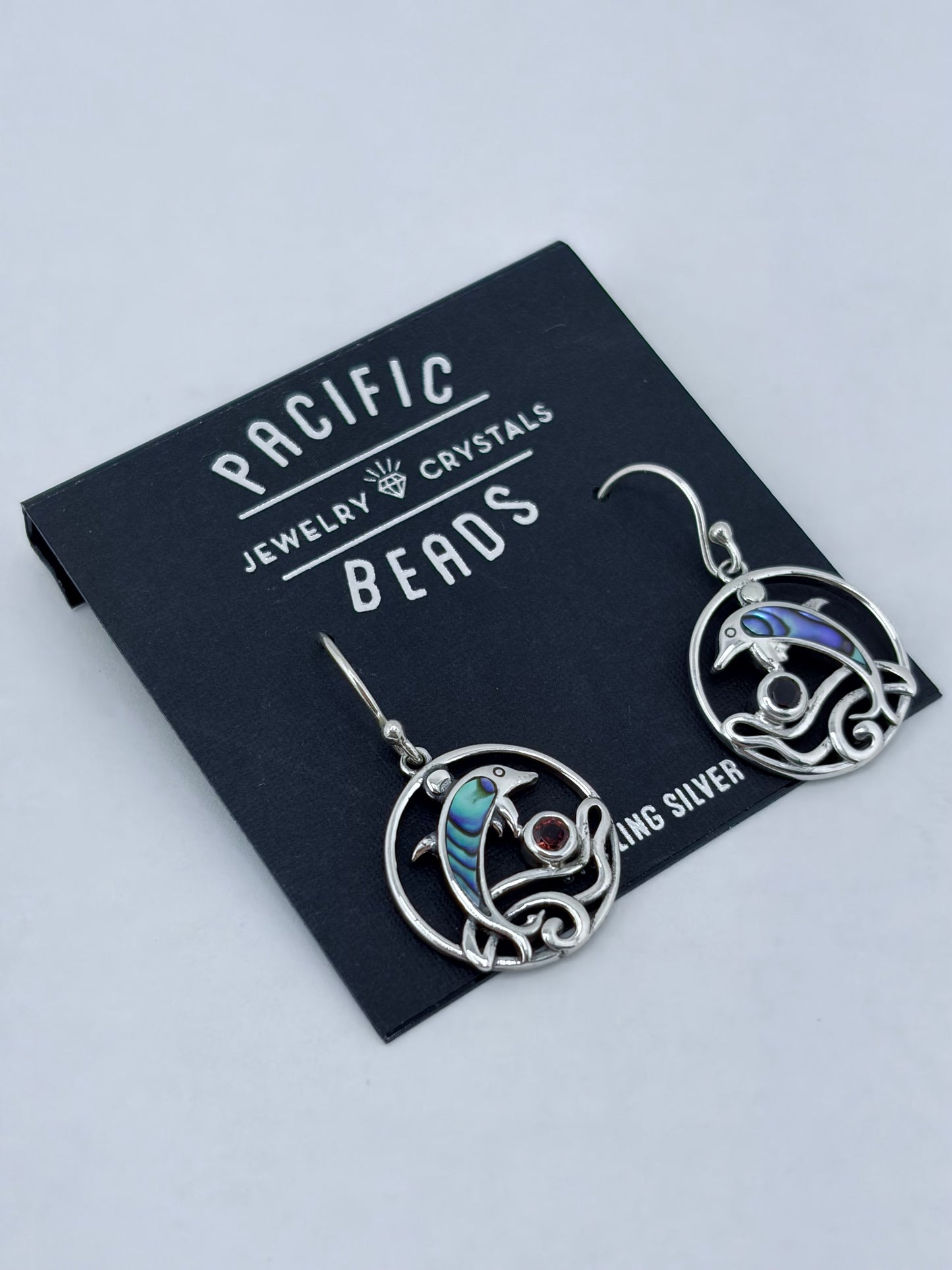 S.S. Abalone 'Dolphin Dance' Drop Earrings