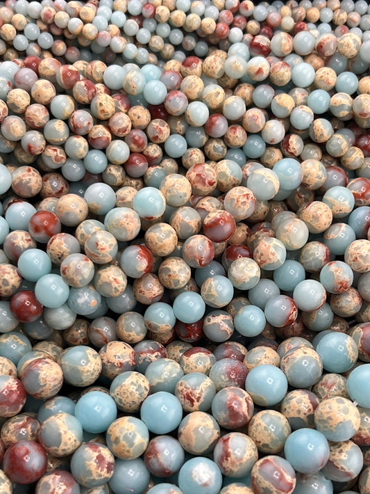 Blue Imperial Jasper Beads