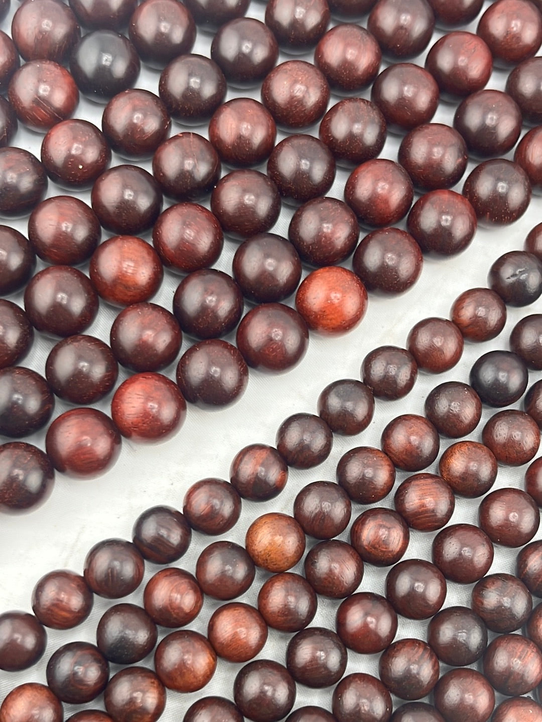 Red Wood Beads