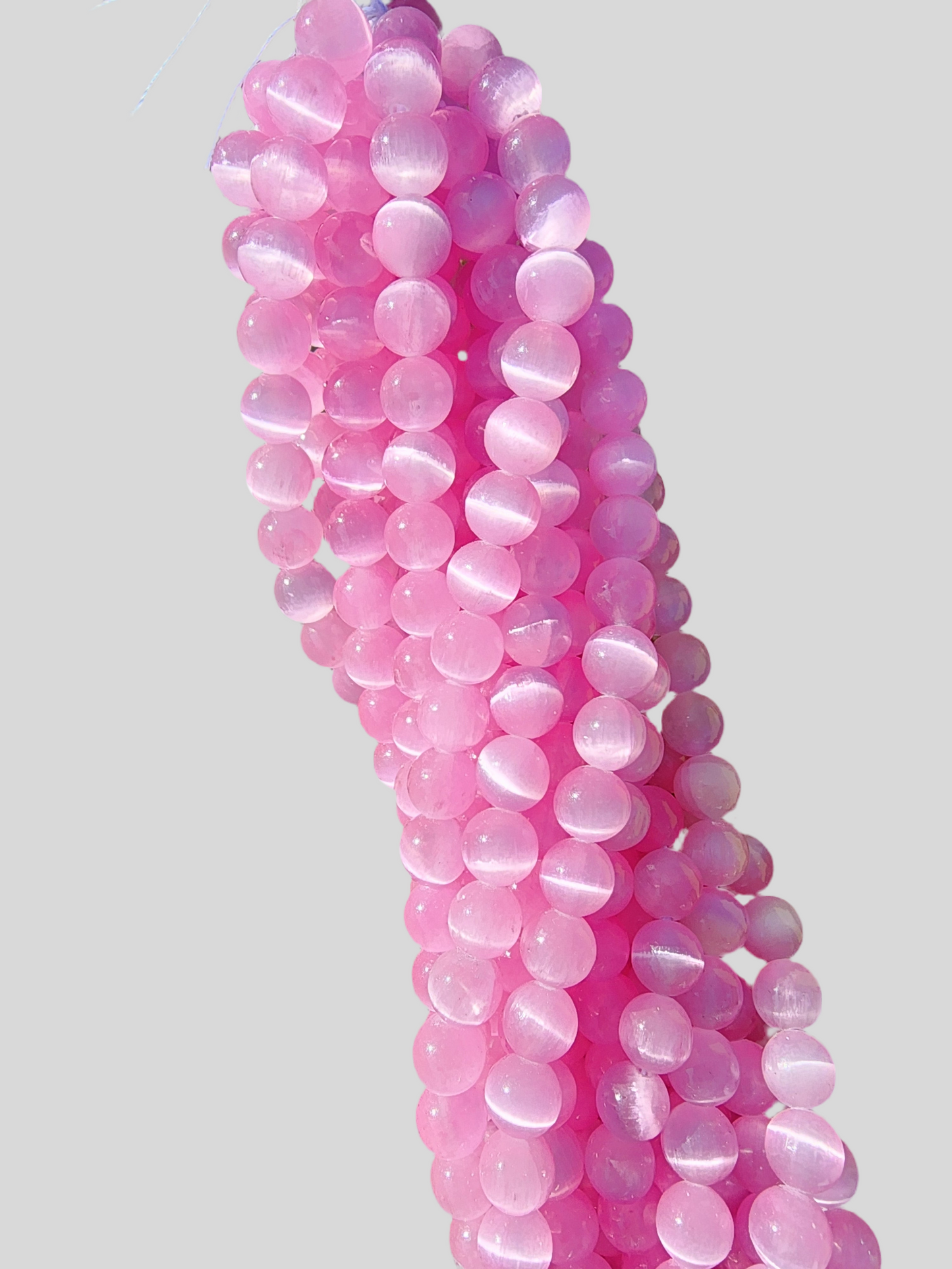 Pink Selenite Beads