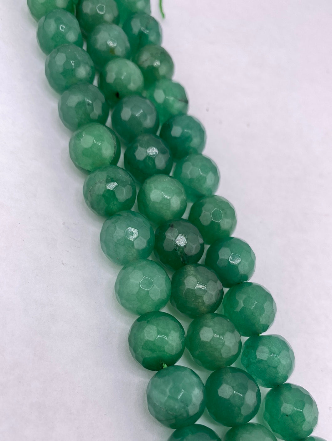Faceted Emerald Agate Beads