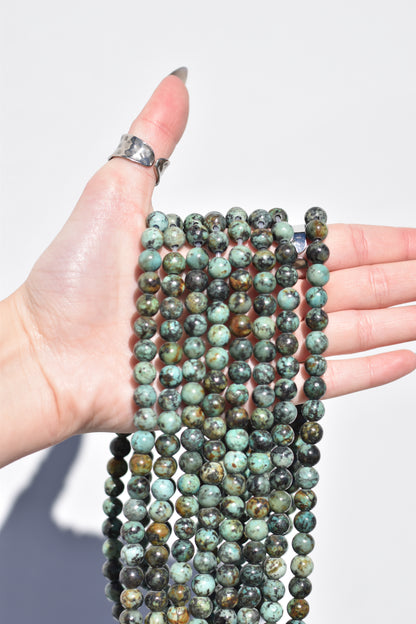 Wide Hole Turquoise Beads