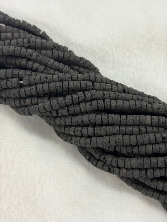 Lava Heishi Beads