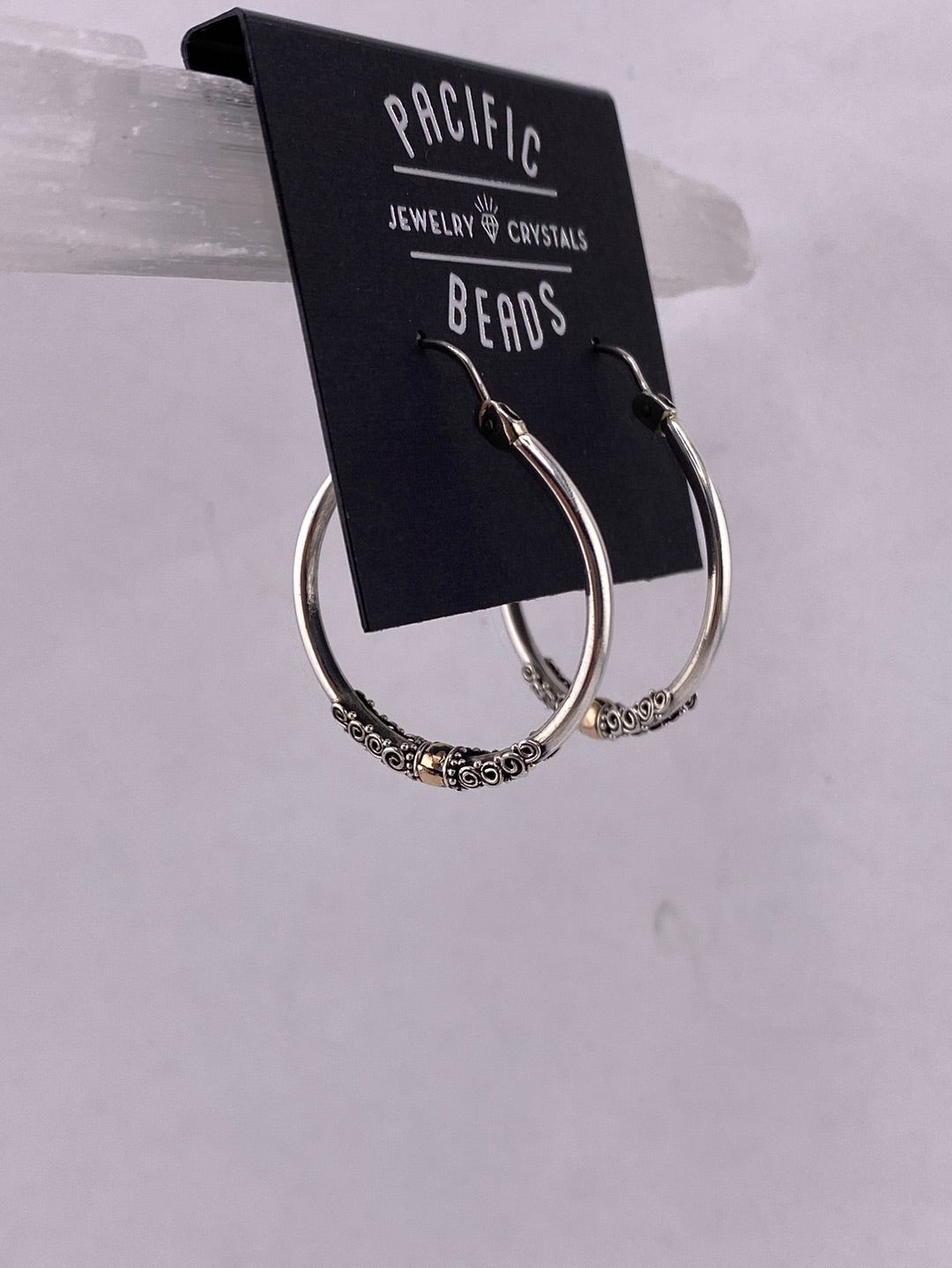 Special Value Item-S.S. 18k Gold Hoop Earrings